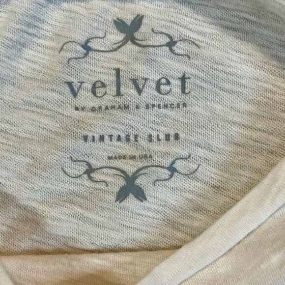 Velvet By Graham & Spencer Vintage Slub Cotton Dress Quarter Bell Sleeve Small - Picture 7 of 10